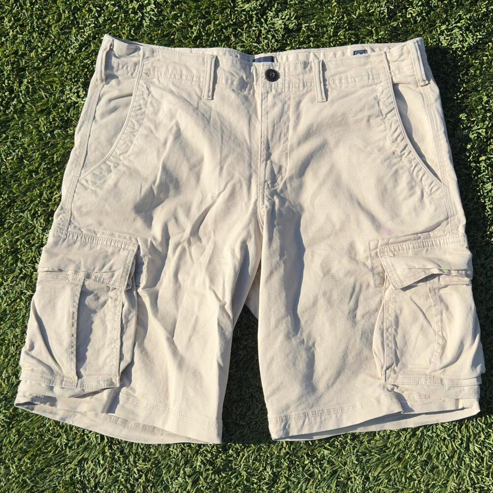 Cargo Shirts Beige Tan Baggy Fit Size 34 Waist